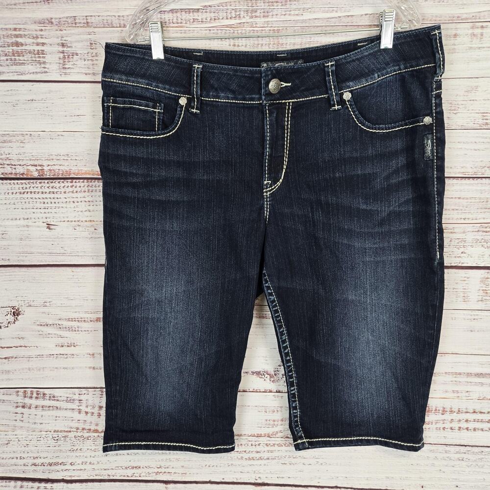 Silver Jeans Women's Dark Blue Jean Shorts